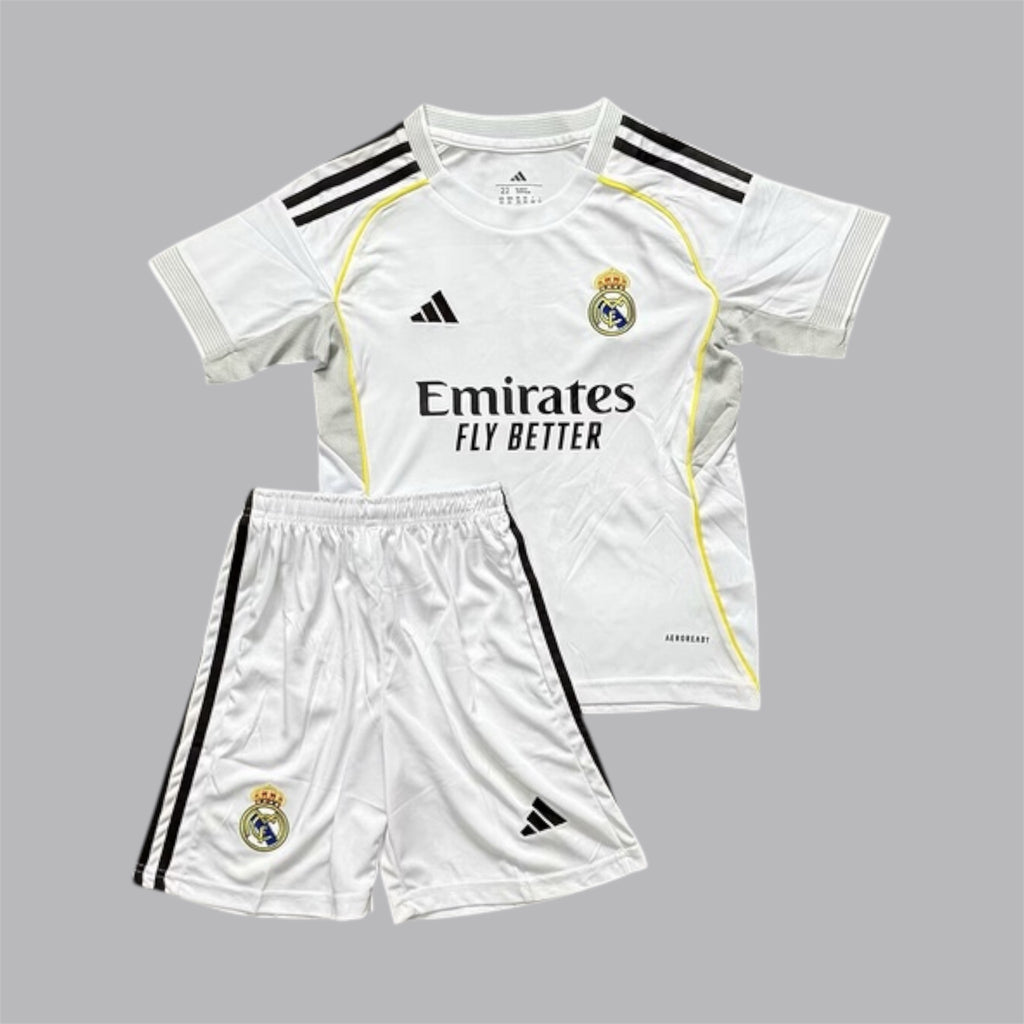 Kids Real Madrid 2025 kit full set