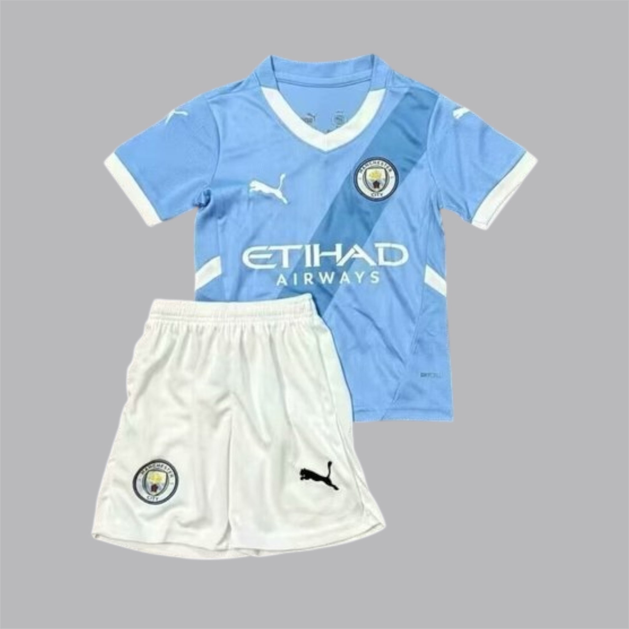 Kids Manchester City 2025 kit full set