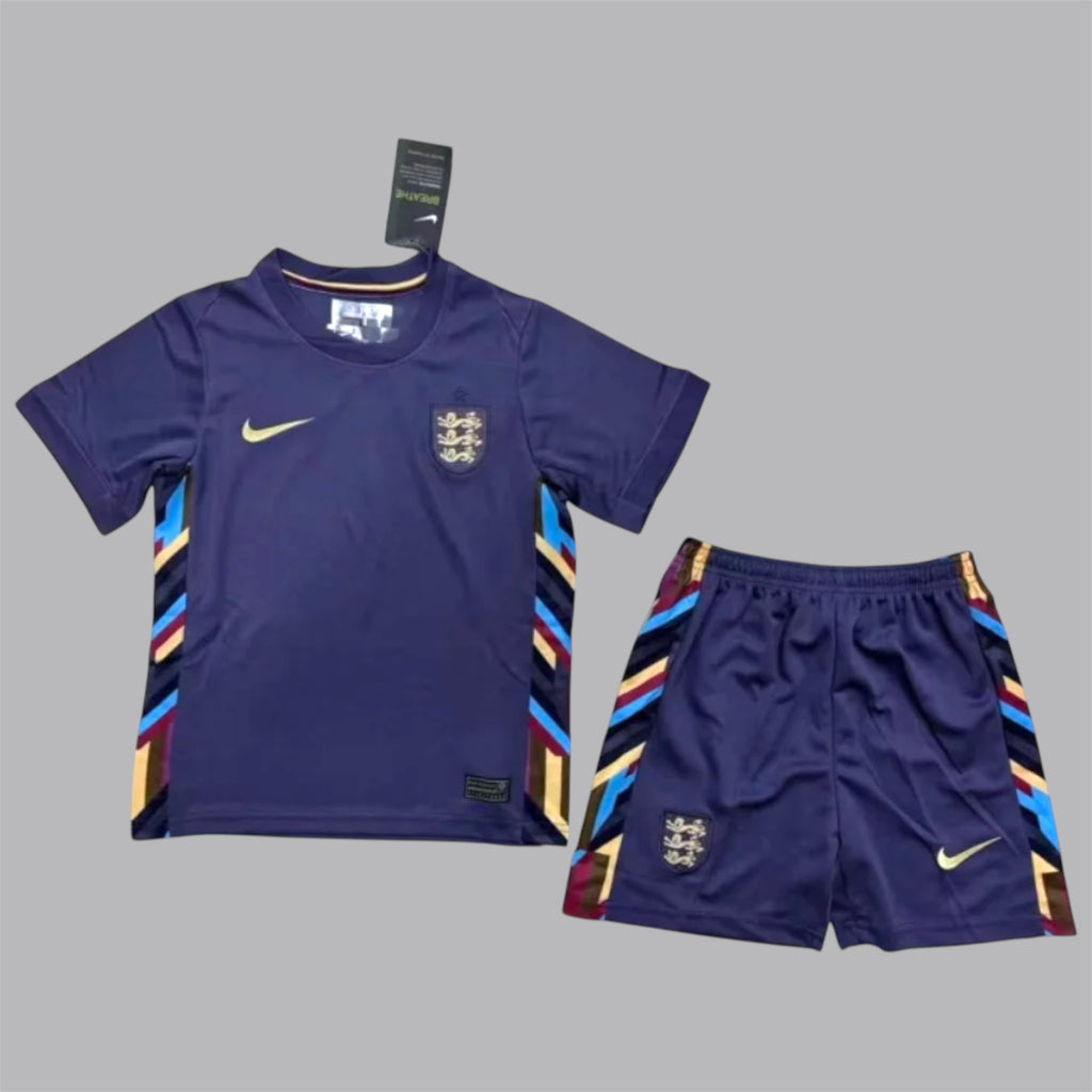 Kids England 2024 away kit full set