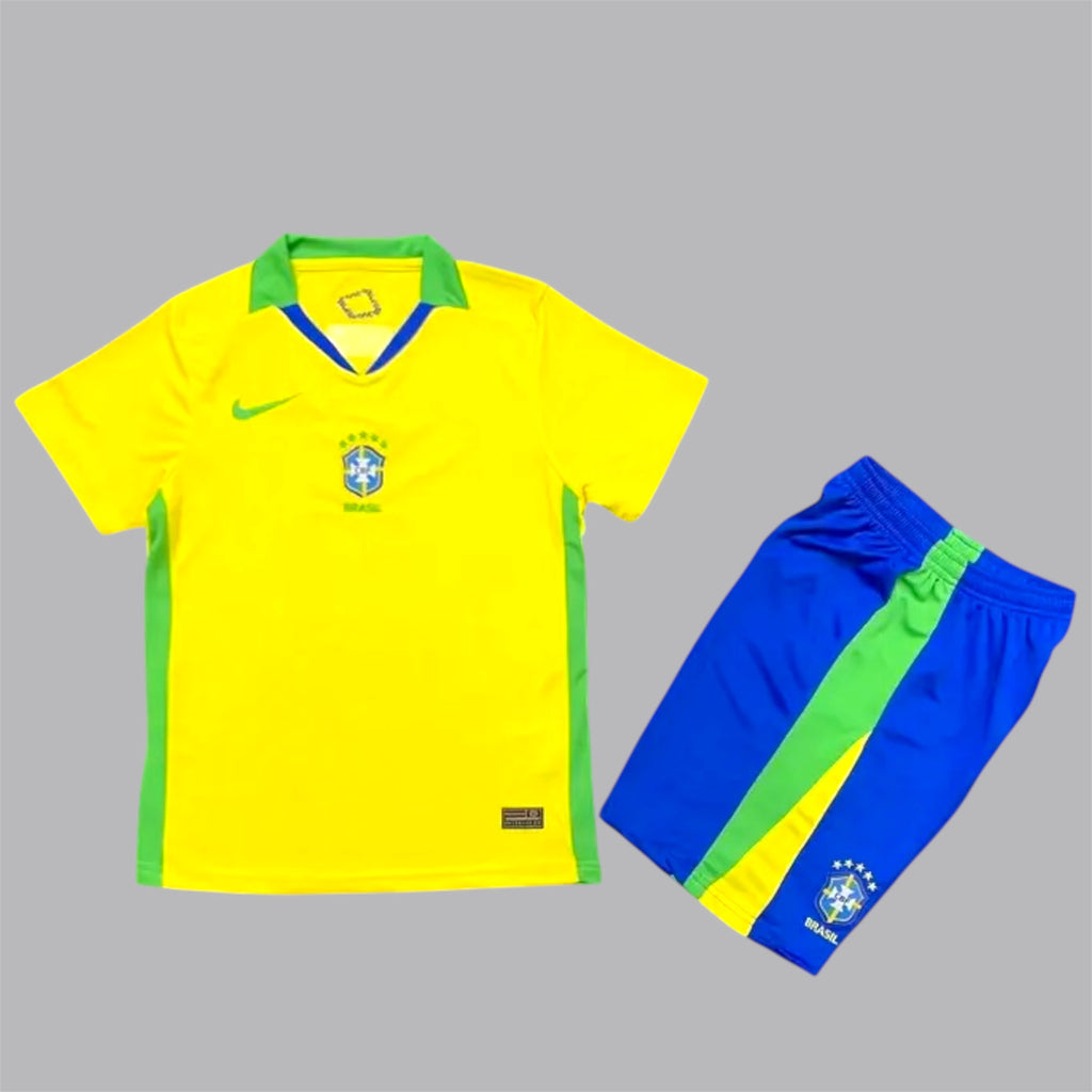 Kids Brazil 2025 home kit full set