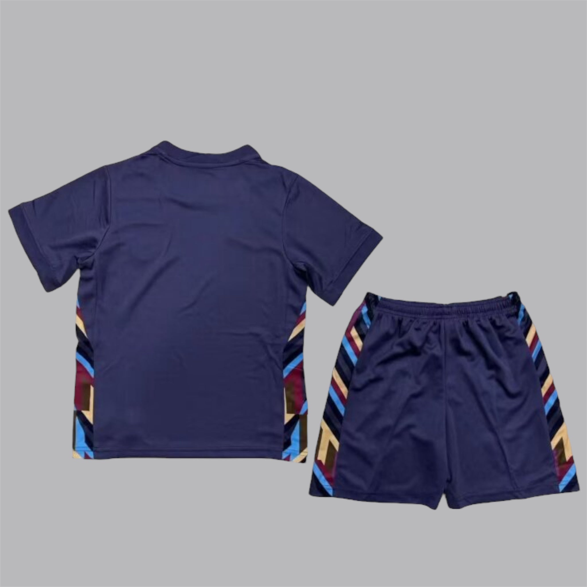 Kids England 2024 away kit full set